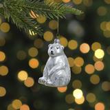 Northlight Seasonal 4" Glittered Polar Bear Glass Christmas Ornament Glass in White | 3.75 H x 2.5 W x 2.25 D in | Wayfair NORTHLIGHT EB90811