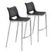 Wade Logan® Sheringham Bar Stool Wood/Upholstered/Metal in Gray/Black | 40.9 H x 20.9 W x 21.7 D in | Wayfair 011E822DCBC144A9A946785A0D99408C