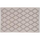 Black 27 x 0.5 in Indoor Area Rug - Langley Street® Runner Gouveia Geometric Flatweave Area Rug in Gray Polyester/Cotton | 27 W x 0.5 D in | Wayfair