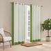 Waverly Hampton Border Striped Room Darkening Grommet Single Curtain Panel Polyester in Green/Blue | 108 H x 52 W in | Wayfair 22716801428