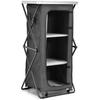 Costway Folding Camping Storage Cabinet with 3 Shelves and Carry Bag-L
