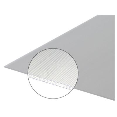 Polycarbonat-Stegplatte 4 mm - Farbe - durchscheinend, Breite - 105 cm, Länge - 2 m