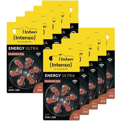 Hörgerätebatterie PR41-312 1.45 v 60 St. 148 mAh Zink-Luft 7504436MP - Intenso Image