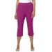 Plus Size Women's Suprema® Capri by Catherines in Berry Pink (Size 4XWP)