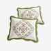 Ava Embroidered Cotton Sham by BrylaneHome in Dark Green (Size KING) Pillow