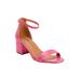 Extra Wide Width Women's The Orly Sandal by Comfortview in Pink Croco (Size 7 WW)