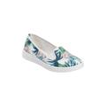 Women's The Dottie Slip On Sneaker by Comfortview in Green Leaf (Size 7 M)