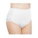 Plus Size Women's Exquisite Form®2-Pack Control Top Lace Shaping Panties by Exquisite Form in White (Size 4XL)