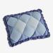 Alexis Puff Sham by BrylaneHome in Blue (Size KING) Pillow