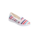 Extra Wide Width Women's The Dottie Slip On Sneaker by Comfortview in Baja Stripe (Size 8 WW)