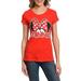 Disney Tops | Disney Minnie Tee In Red Xl | Color: Black/Red | Size: Xl