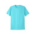 Men's Big & Tall No Sweat Crewneck Tee by KingSize in Ice Blue (Size L)