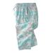 Men's Big & Tall Lightweight Cotton Jersey Pajama Pants by KingSize in Blue Grey Tie Dye (Size XL)