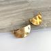 Anthropologie Jewelry | New ~ Anthropologie Rylan Gold Crescent Hoop Earrings | Color: Gold | Size: Os