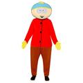 Amscan - Erwachsenenkostüm Cartman aus South Park, Fleece-Jumpsuit mit angenähten Fäustlingen, Maske, Serie, Motto-Party, Karneval, Fasching