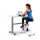 Capital Sports Azura Folding Exercise Bike for Desk, Cross Trainer Exercise Equipment for Home & Office Use, Magnetic Stationary Folding Bike for Women & Men Workout Equipment, Indoor Cycling Machine