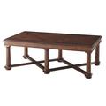 Theodore Alexander Alexa Hampton Alan Coffee Table Wood in Brown/Red | 18 H x 52 W x 30 D in | Wayfair AXH51001.C107