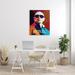 Stupell Industries Pitbull Modern Portrait Bold Shapes Abstract Geometric Shapes by Birch&Ink - Unframed Graphic Art on Canvas Canvas | Wayfair