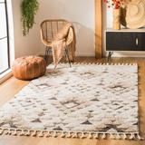 Brown/White 120 x 1.97 in Indoor Area Rug - Loon Peak® Imraan ivoire Purtell, Polypropylene | 120 W x 1.97 D in | Wayfair