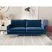 Everly Quinn 70" Upholstered Sofa Velvet in Blue | 33 H x 71.6 W x 31.9 D in | Wayfair 6C2F9D09D1AA4EF6B88A1CDC709CABB8
