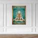 Trinx A Bold Man Meditating - Lose Your Mind Find Your Soul - 1 Piece Rectangle Graphic Art Print On Wrapped Canvas in Green/Red | Wayfair