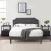 Trent Austin Design® Kempst Bedroom Set Upholstered/Metal in Black | Full | Wayfair 4C0AA227F90D420185E5198980BC8C78