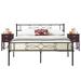 Trent Austin Design® Miramontes Bedroom Set Bed Frame & Nightstand Set Wood/Metal in Red/Brown | Full | Wayfair 33EDF2B8DBC54CA2BF4653BFD08BA5E9