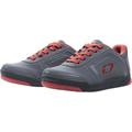 Oneal Pinned Flat Pedal V.22 scarpe, grigio-rosso, dimensione 36