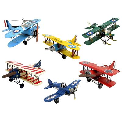 Vintage Style Model Airplane USA - 14"x13"x6.75"