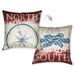 Laural Home Nautical Symbols Decorative Throw Pillow 18x18