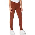 7 For All Mankind Damen Hw Skinny Colored Slim Illusion With Raw Cut Cinnamon Hose, Brown, 30W 30L EU