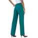 Plus Size Women's Classic Bend Over® Pant by Roaman's in Tropical Teal (Size 38 W) Pull On Slacks