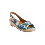 Extra Wide Width Women's The Zanea Espadrille by Comfortview in Green Leaf (Size 8 WW)