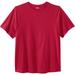 Men's Big & Tall Shrink-Less™ Lightweight Crewneck T-Shirt by KingSize in Red (Size 5XL)