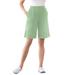 Plus Size Women's 7-Day Knit Short by Woman Within in Sage (Size 6X)