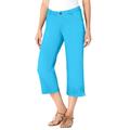Plus Size Women's Capri Stretch Jean by Woman Within in Paradise Blue (Size 38 W)