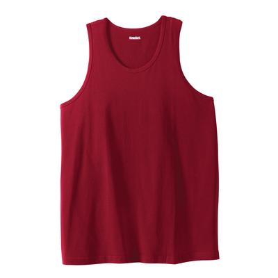 Men's Big & Tall Shrink-Less Lightweight Tank by KingSize in Rich Burgundy (Size 5XL) Shirt
