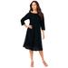 Plus Size Women's Lace Swing Dress by Roaman's in Black (Size 18/20)