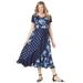 Plus Size Women's Rose Garden Maxi Dress by Woman Within in Navy Pretty Rose (Size 30 W)