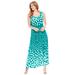 Plus Size Women's Banded-Waist Print Maxi Dress by Woman Within in Waterfall Ombre Dot (Size 30/32)