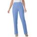 Plus Size Women's Elastic-Waist Soft Knit Pant by Woman Within in French Blue (Size 34 W)