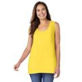 Plus Size Women's High-Low Tank by Woman Within in Primrose Yellow (Size M) Top