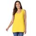 Plus Size Women's High-Low Tank by Woman Within in Primrose Yellow (Size 1X) Top