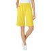 Plus Size Women's Jersey Knit Short by Woman Within in Primrose Yellow (Size M)