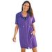 Plus Size Women's Hooded Terry Swim Cover Up by Swim 365 in Mirtilla (Size 14/16) Swimsuit Cover Up