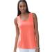 Plus Size Women's Scoop-Neck Sweater Tank by Jessica London in Dusty Coral (Size M)