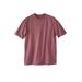 Men's Big & Tall Shrink-Less™ Lightweight Crewneck T-Shirt by KingSize in Ash Pink (Size 10XL)