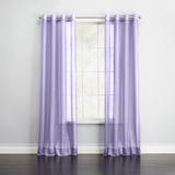 Wide Width BH Studio Sheer Voile Grommet Panel by BH Studio in Lavender (Size 56" W 63" L) Window Curtain