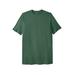 Men's Big & Tall Lightweight Longer-Length Crewneck T-Shirt by KingSize in Vintage Green (Size 2XL)