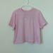 Adidas Tops | Ladies Cropped Tee | Color: Pink/White | Size: L